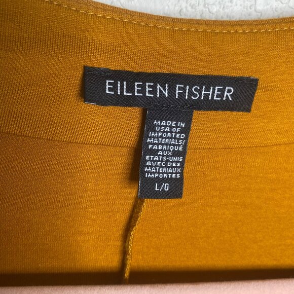 Eileen Fisher Tunic Top Womens L‎ Long Sleeves V-Neck Minimalist Capsule - Picture 2 of 8